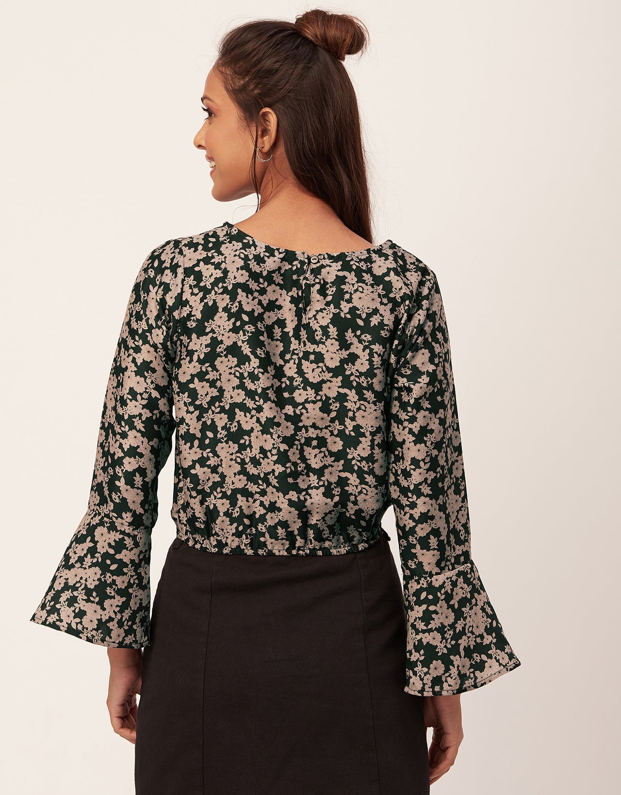 Printed Blouson Long Sleeve