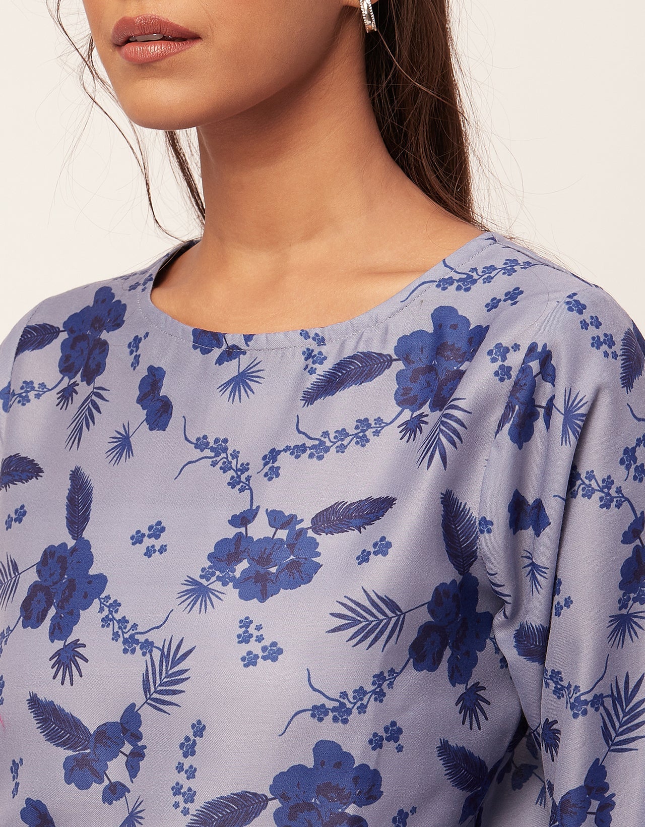 Printed Blouson Long Sleeve