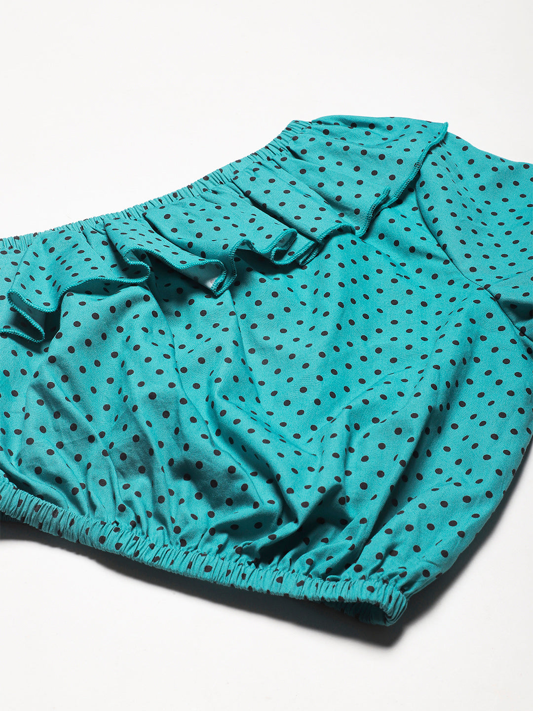 Printed One-Shoulder Crop