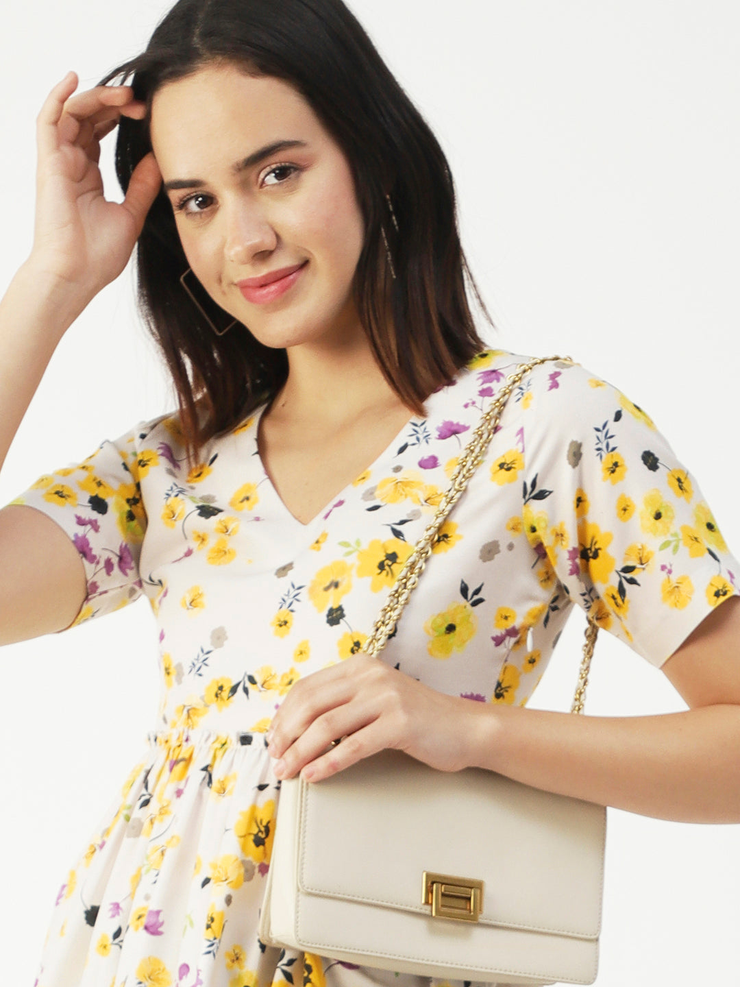 V-Neck Flared Summer Top