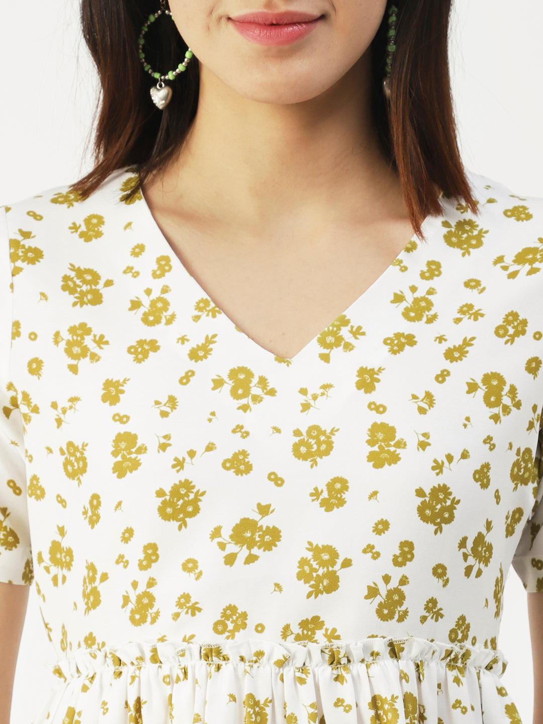 V-Neck Flared Summer Top