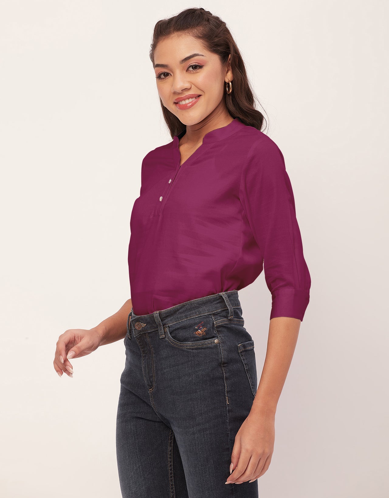 3/4 Sleeve Formal Tops