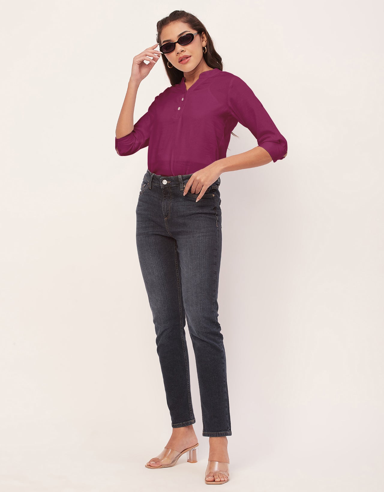 3/4 Sleeve Formal Tops