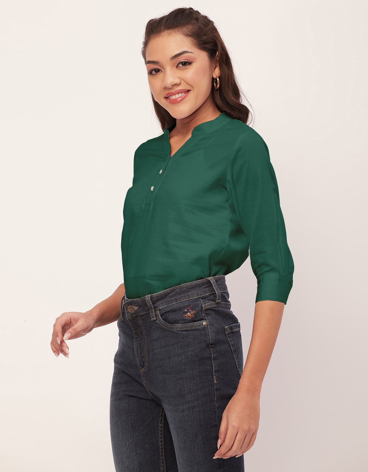 3/4 Sleeve Formal Tops