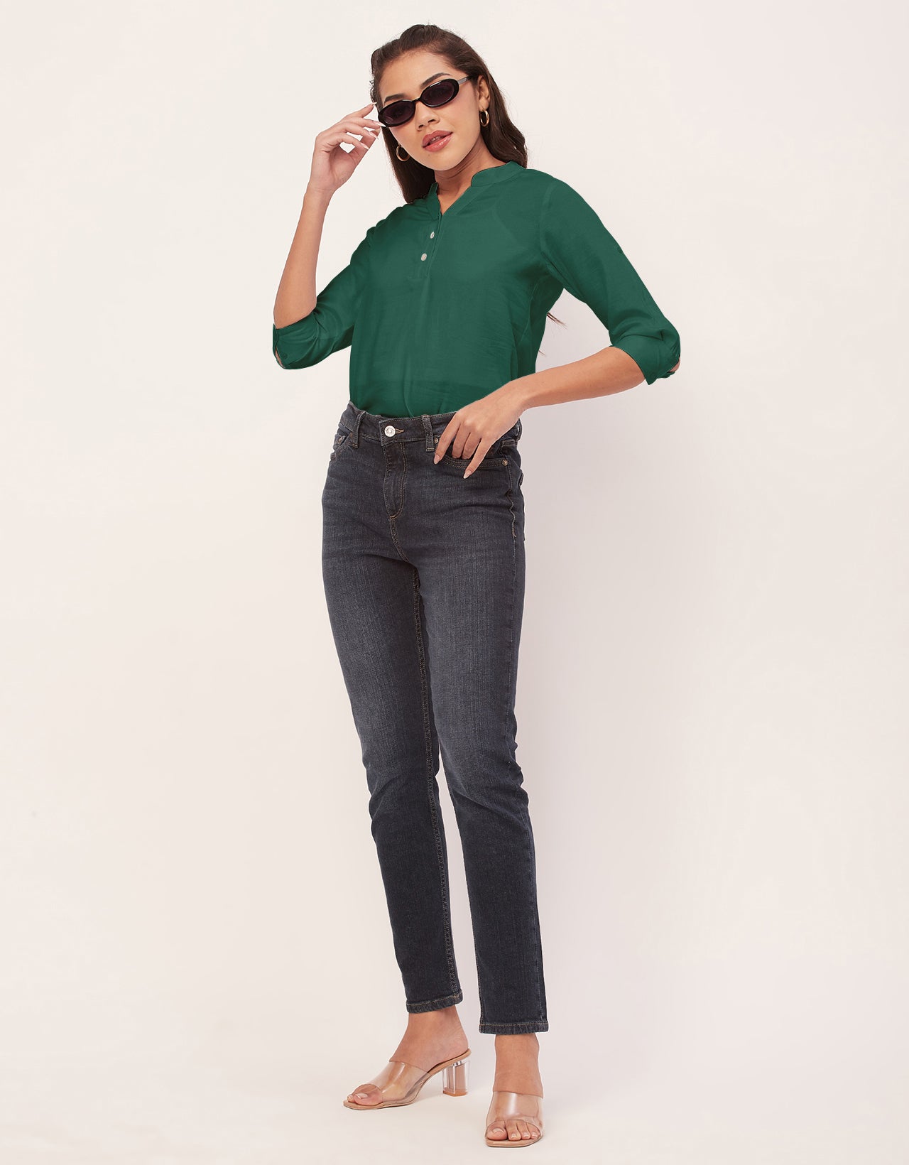 3/4 Sleeve Formal Tops