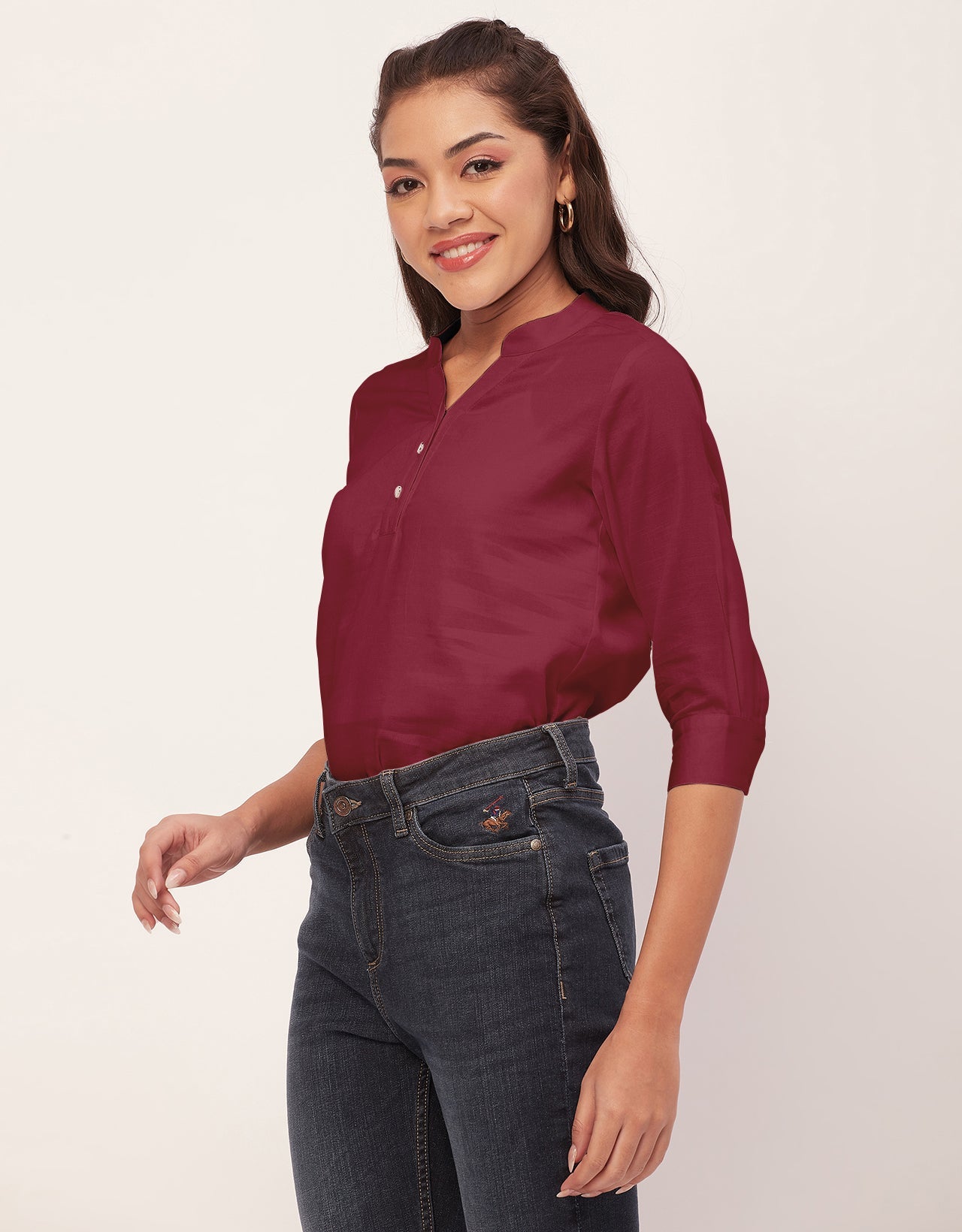 3/4 Sleeve Formal Tops