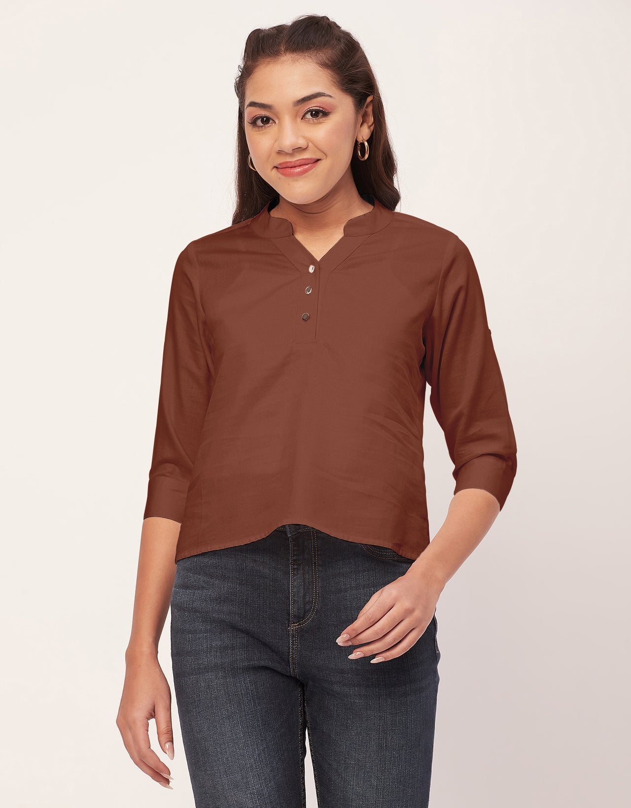 3/4 Sleeve Formal Tops