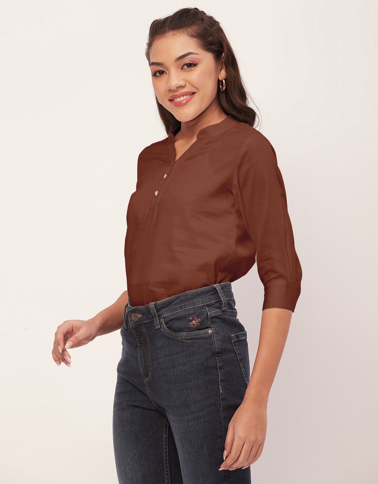 3/4 Sleeve Formal Tops