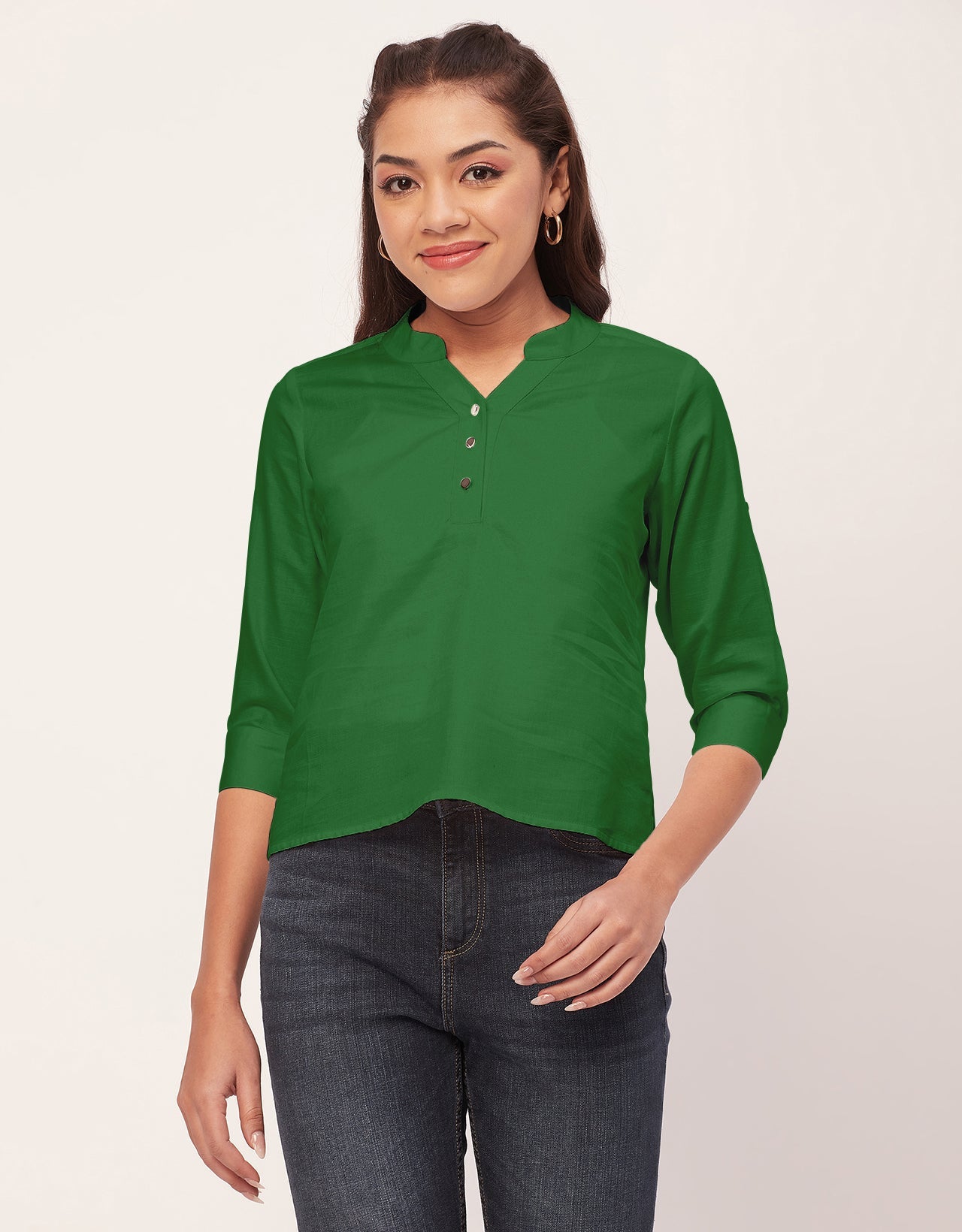 3/4 Sleeve Formal Tops