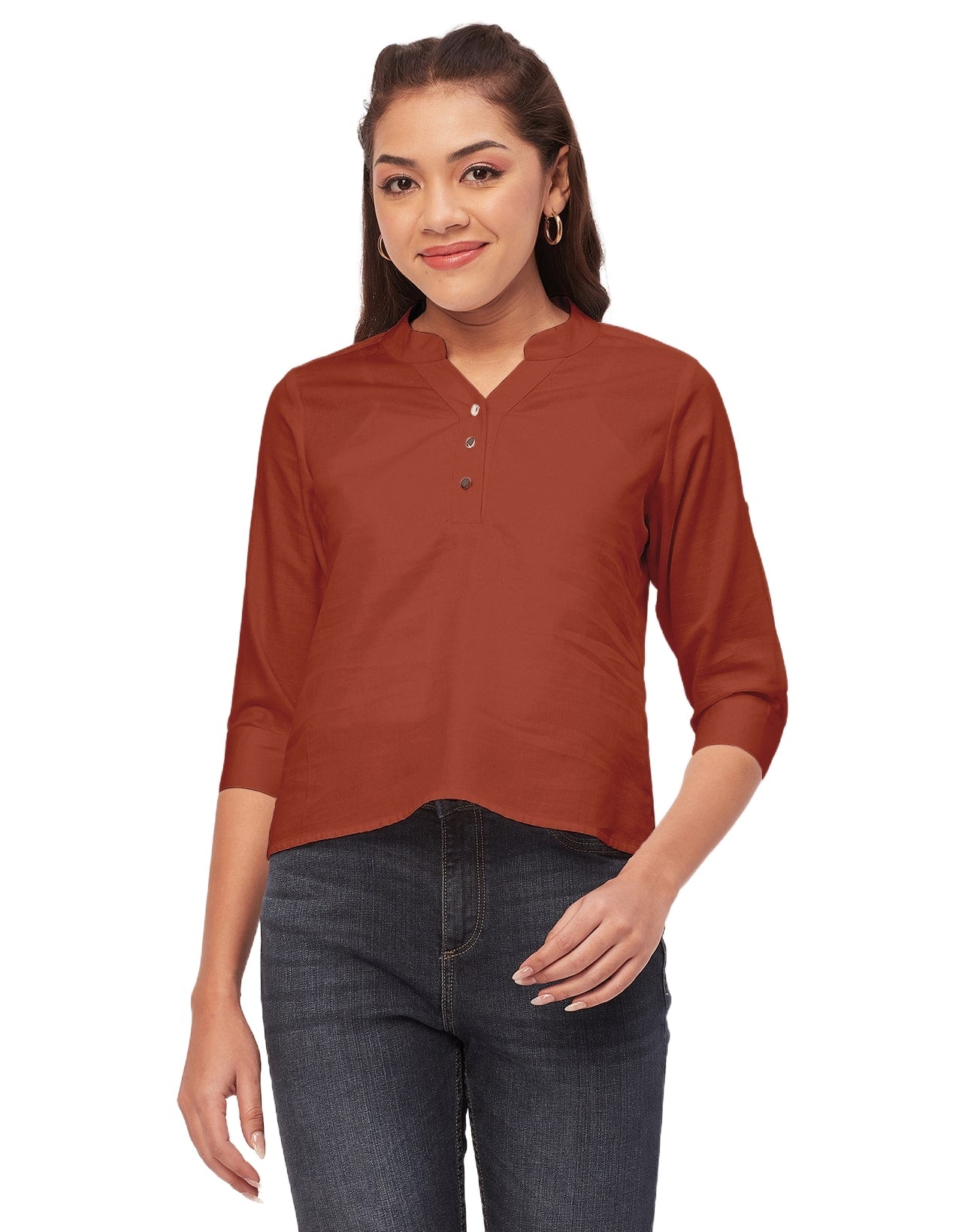 3/4 Sleeve Formal Tops