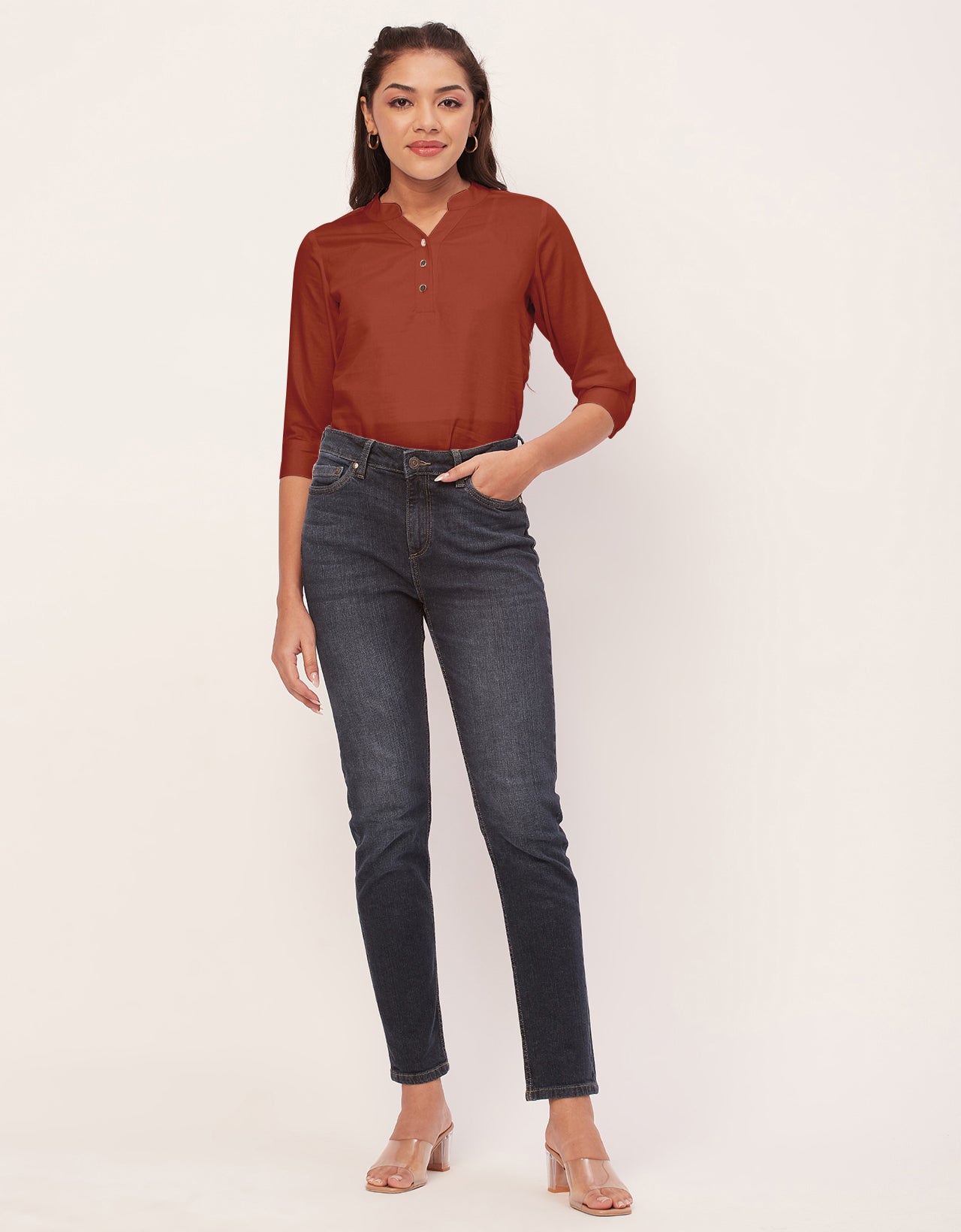 3/4 Sleeve Formal Tops