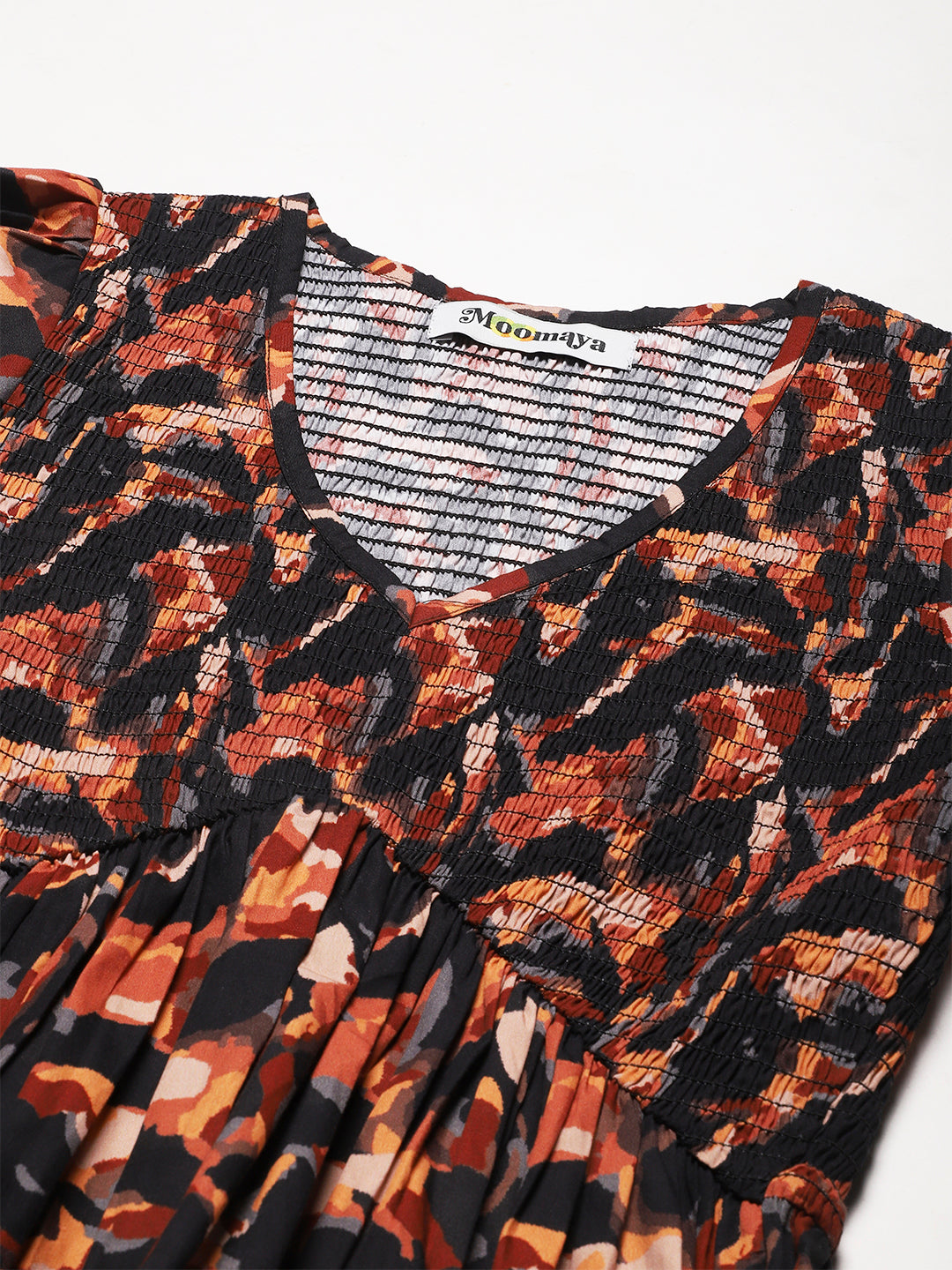 Smocked Elbow Sleeve Top