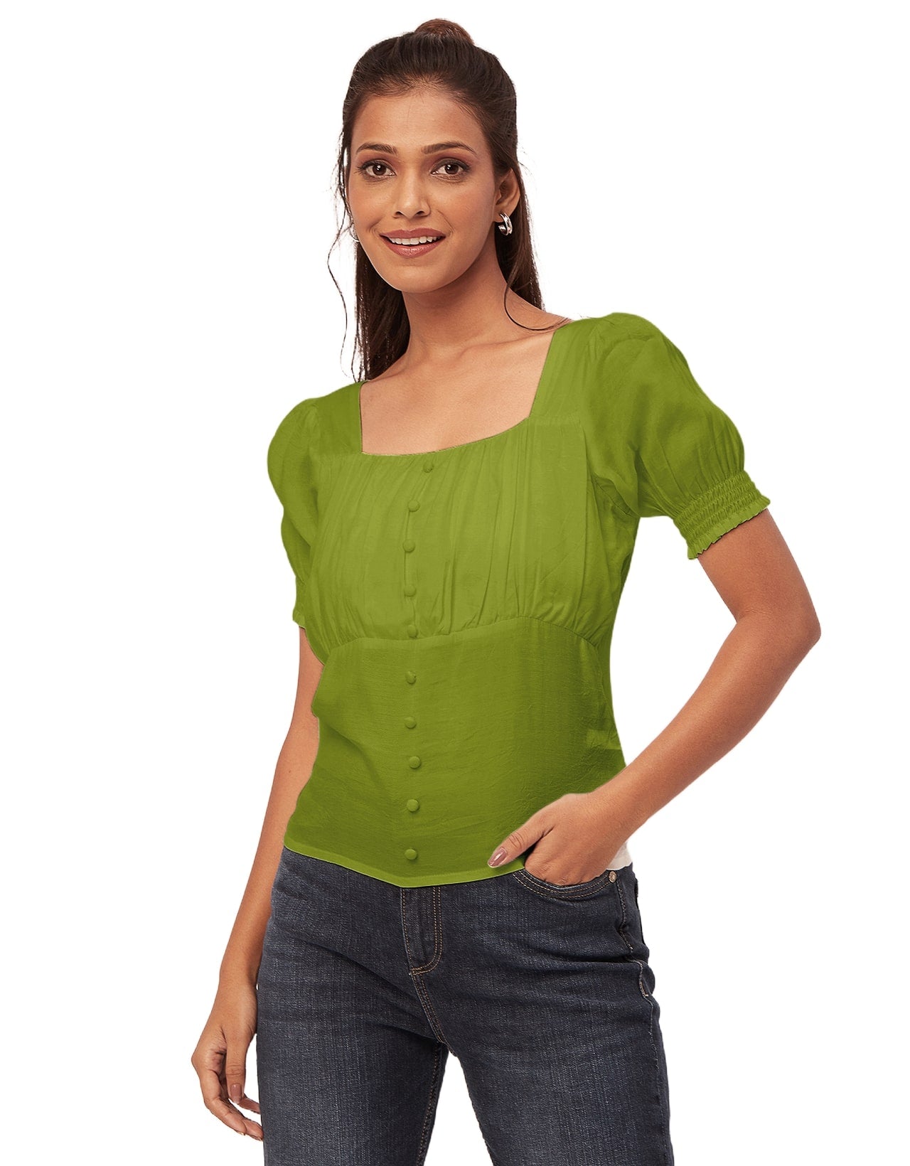 Smart Chic Square Neck