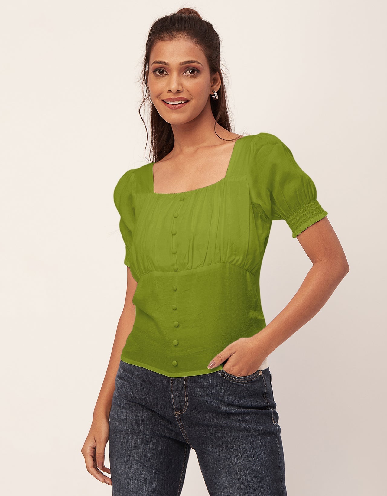 Smart Chic Square Neck