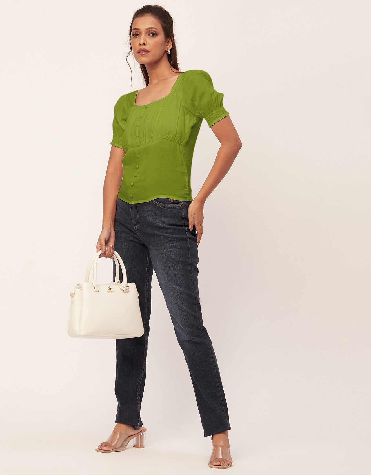 Smart Chic Square Neck
