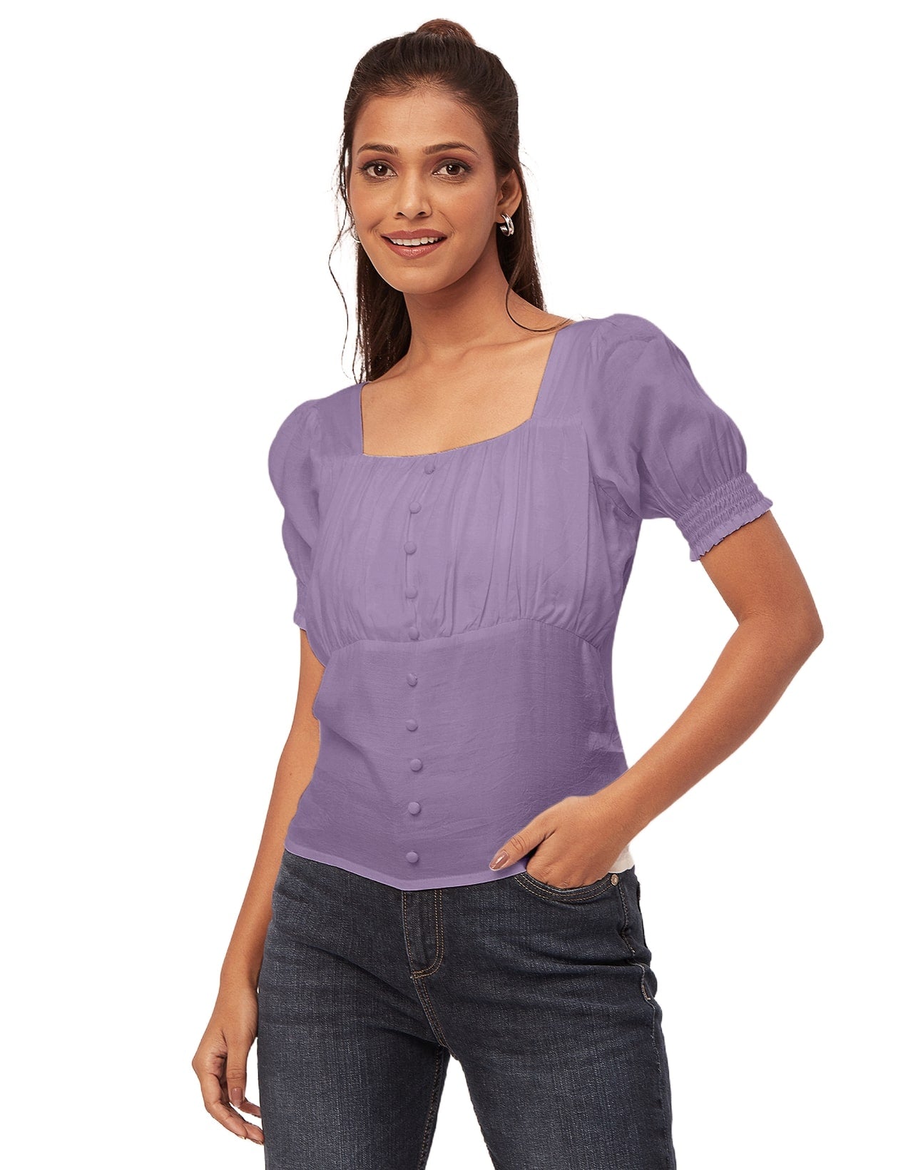 Smart Chic Square Neck