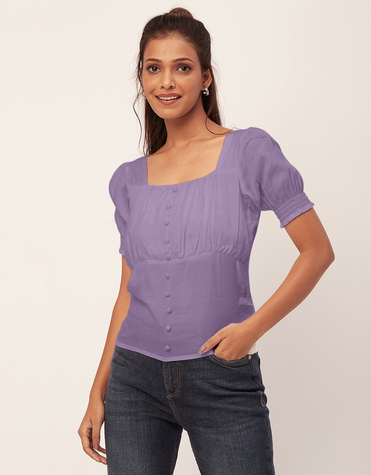 Smart Chic Square Neck