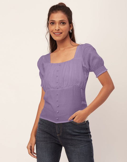 Smart Chic Square Neck