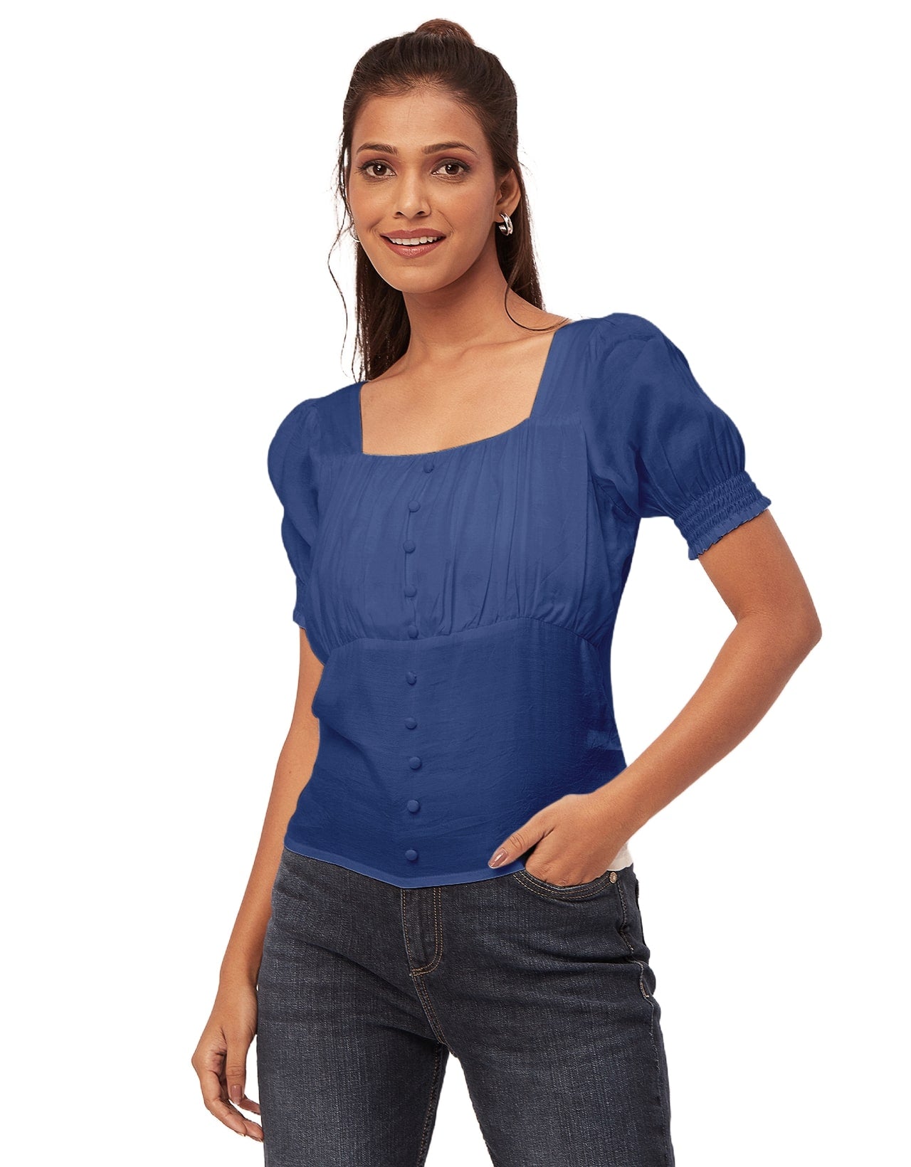 Smart Chic Square Neck