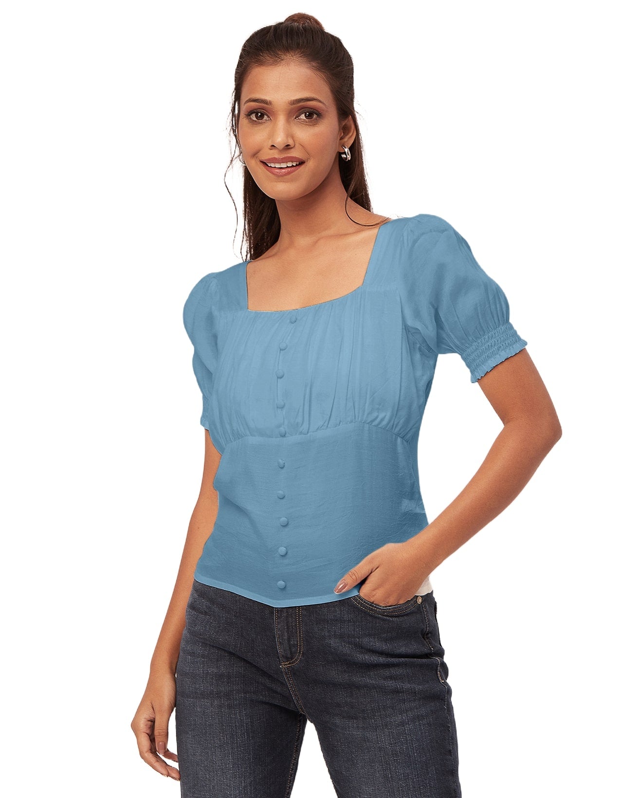 Smart Chic Square Neck