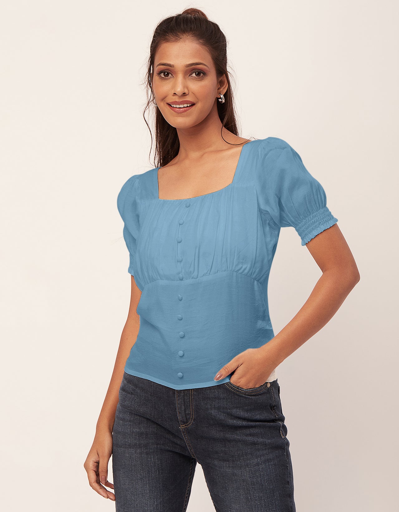 Smart Chic Square Neck