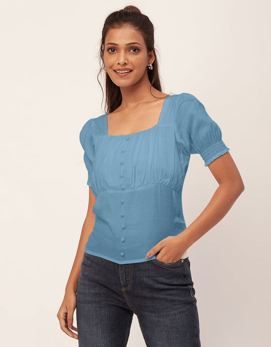 Smart Chic Square Neck
