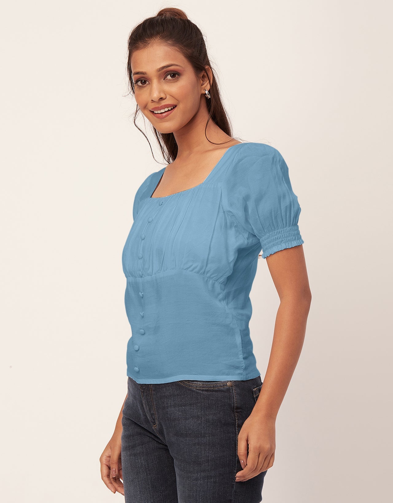Smart Chic Square Neck