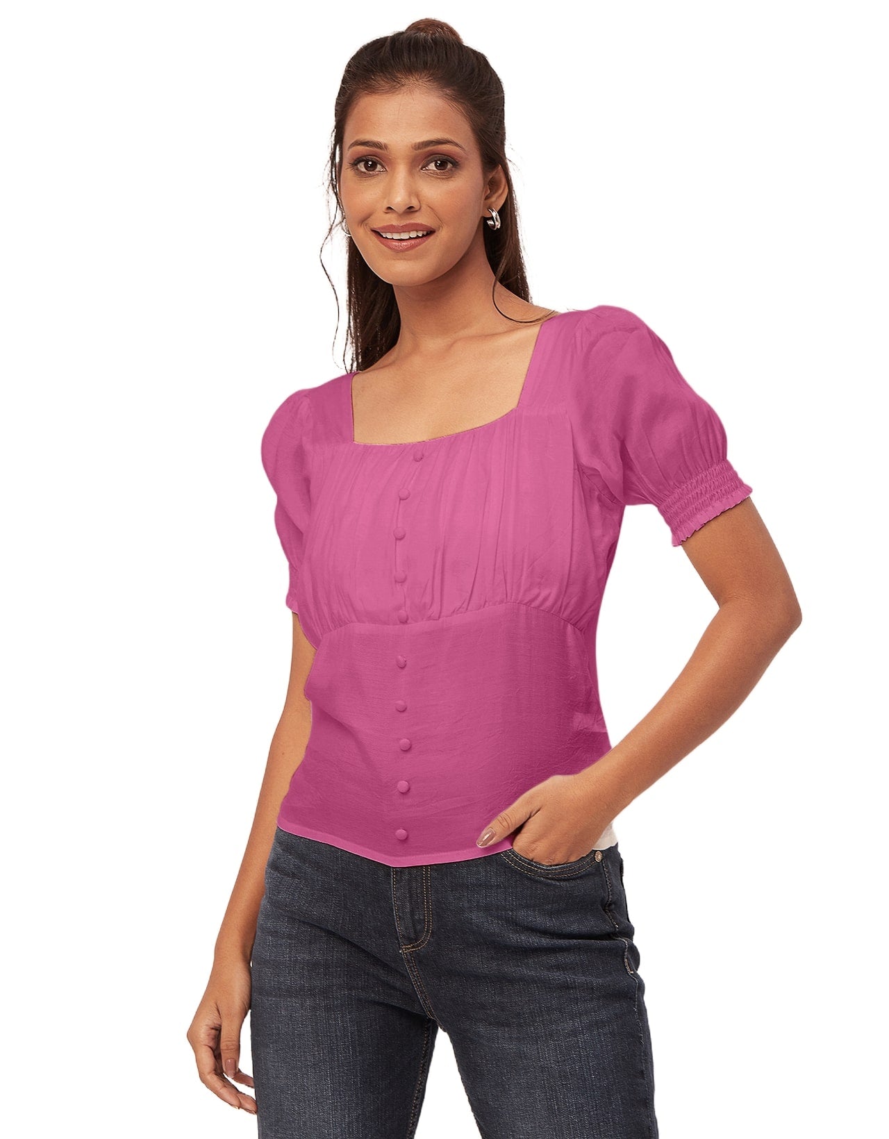 Smart Chic Square Neck