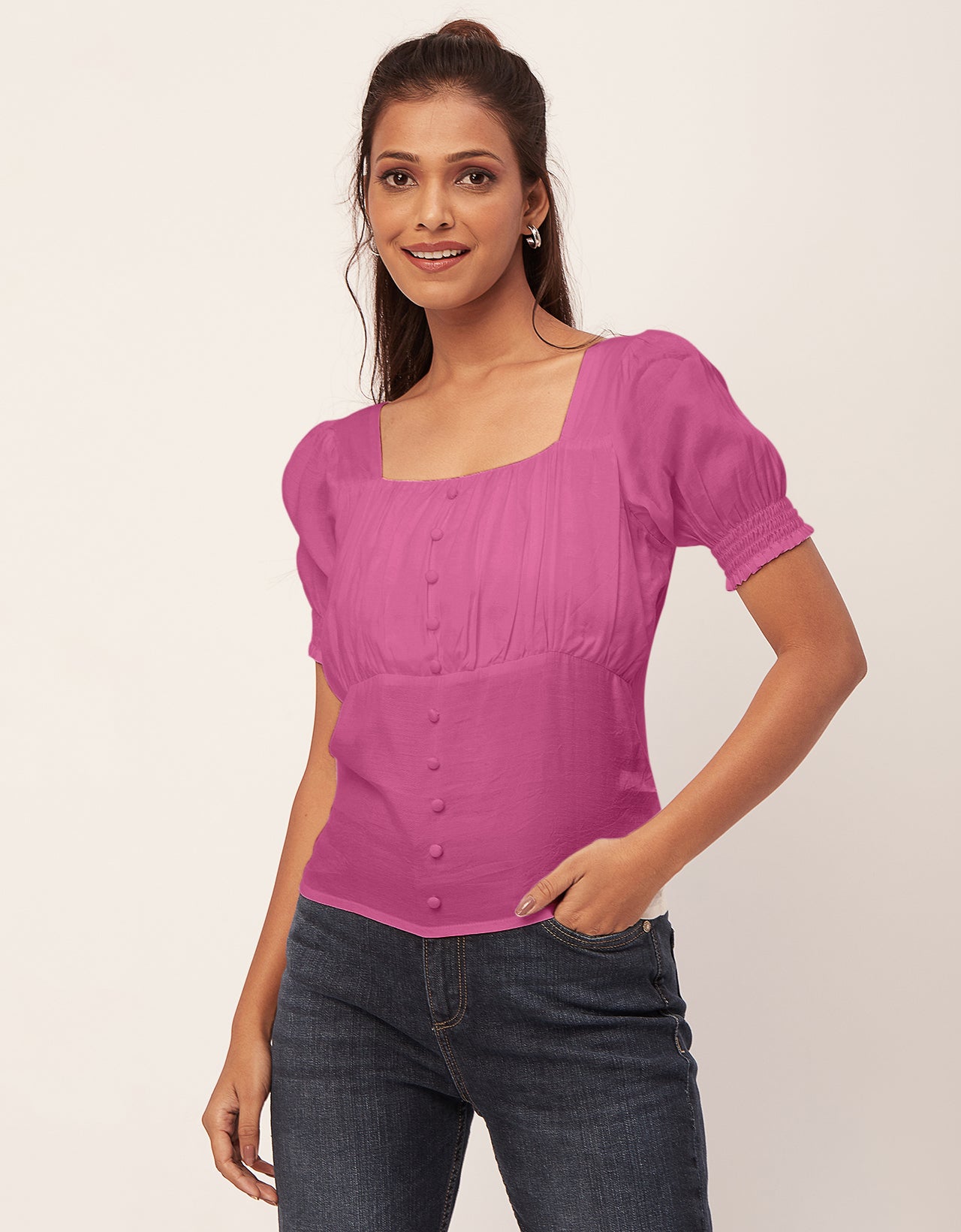 Smart Chic Square Neck
