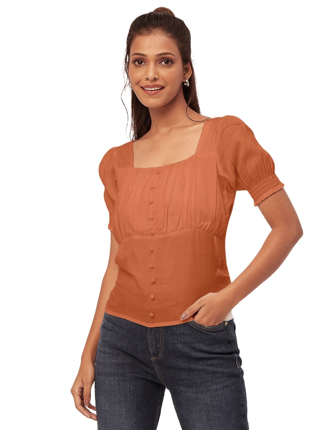 Smart Chic Square Neck