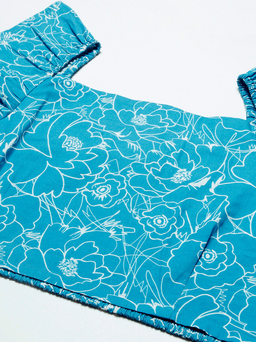 Crop Square Neck Flutter