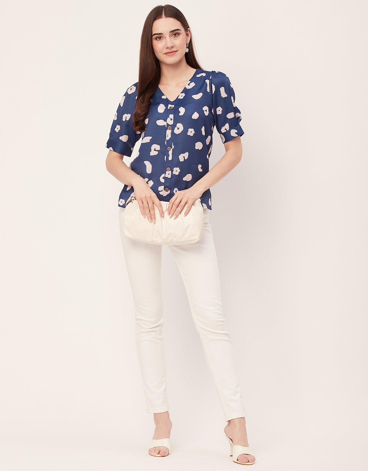 Printed Short Sleeve Top
