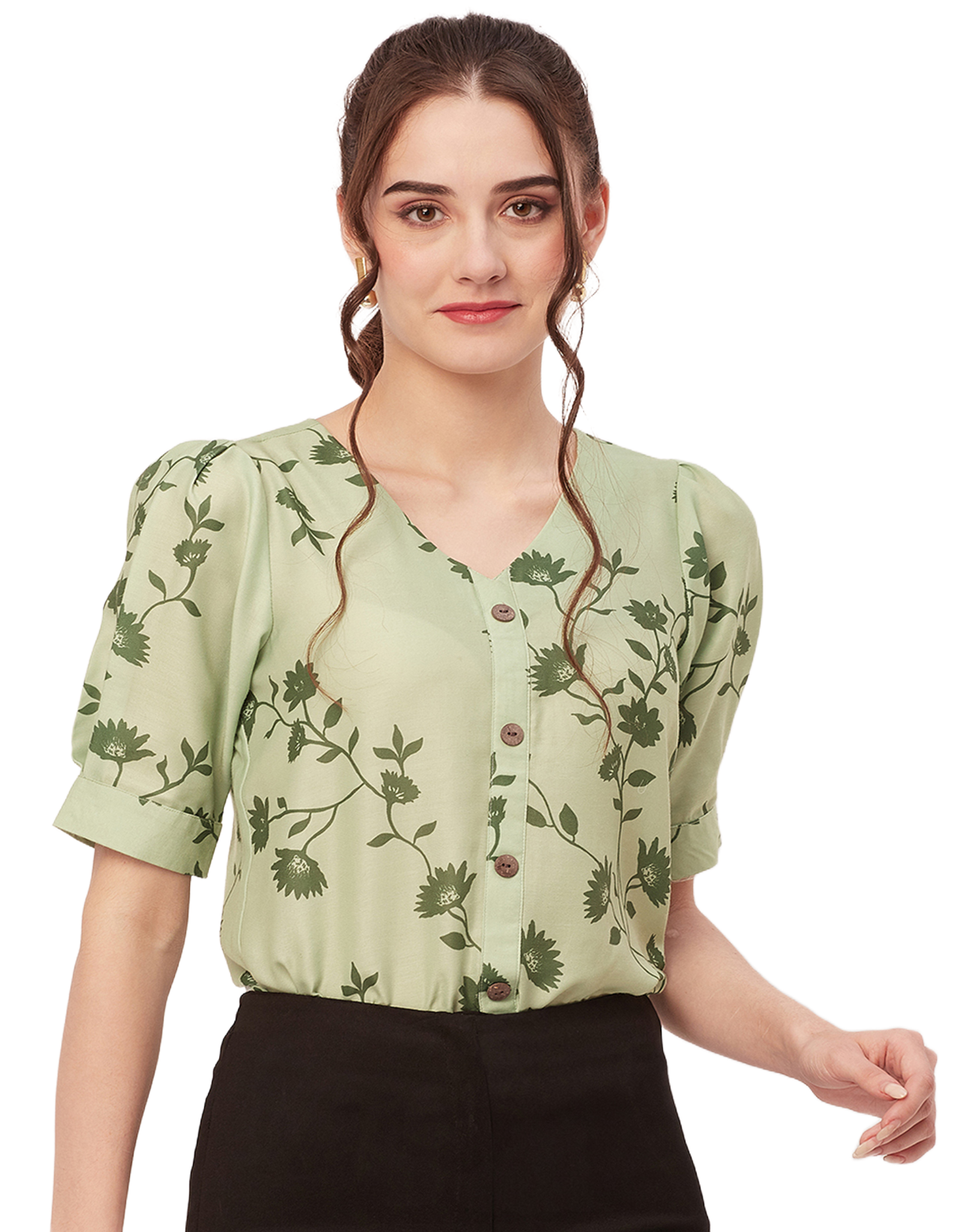 Printed Short Sleeve Top
