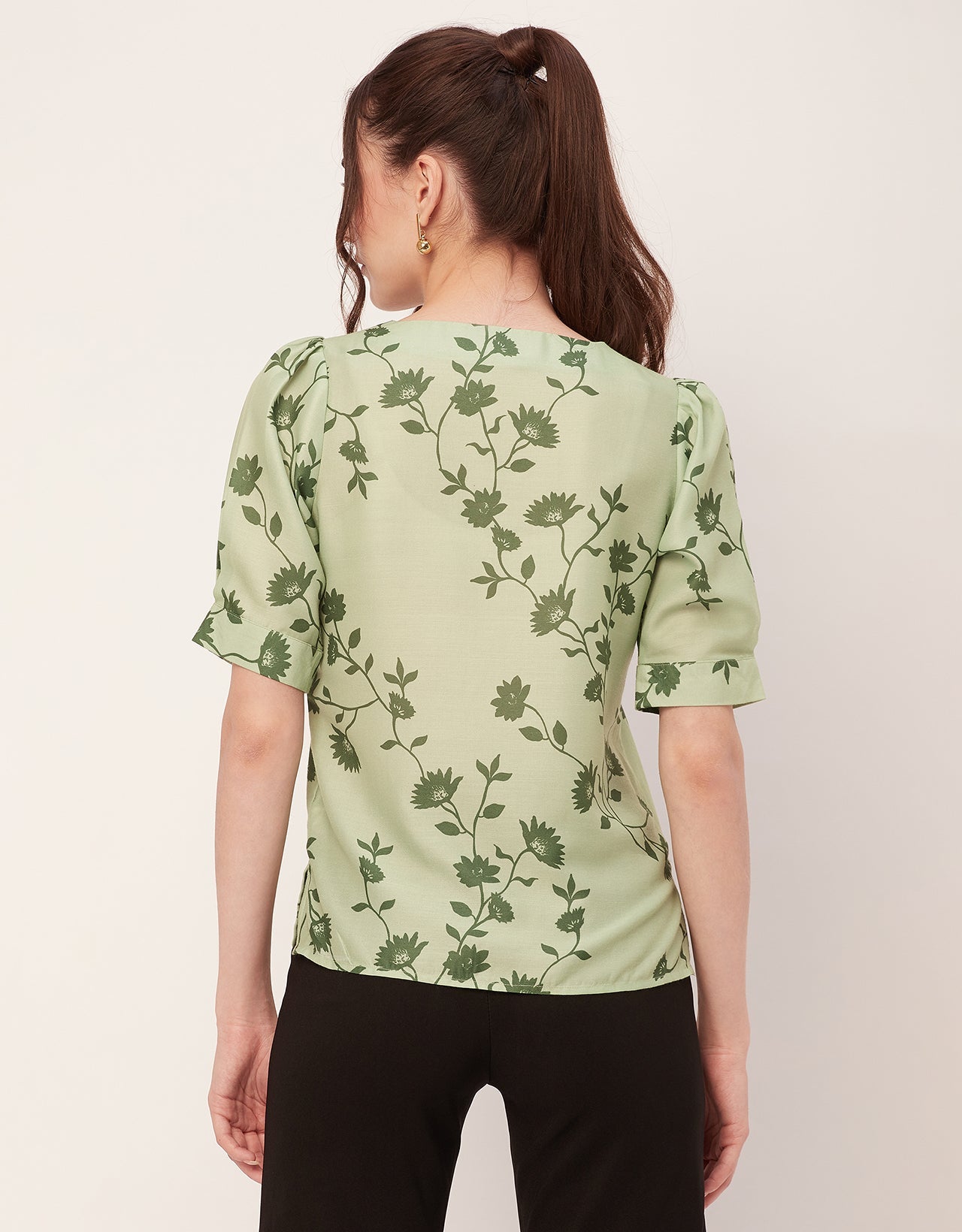 Printed Short Sleeve Top