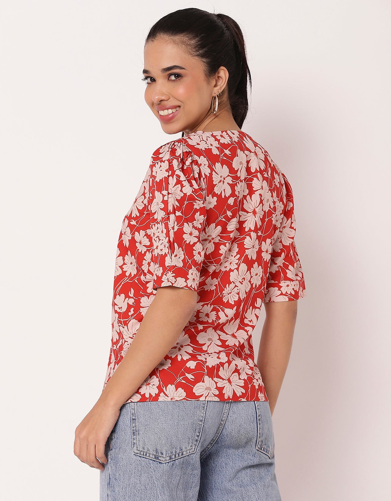 Printed Short Sleeve Top