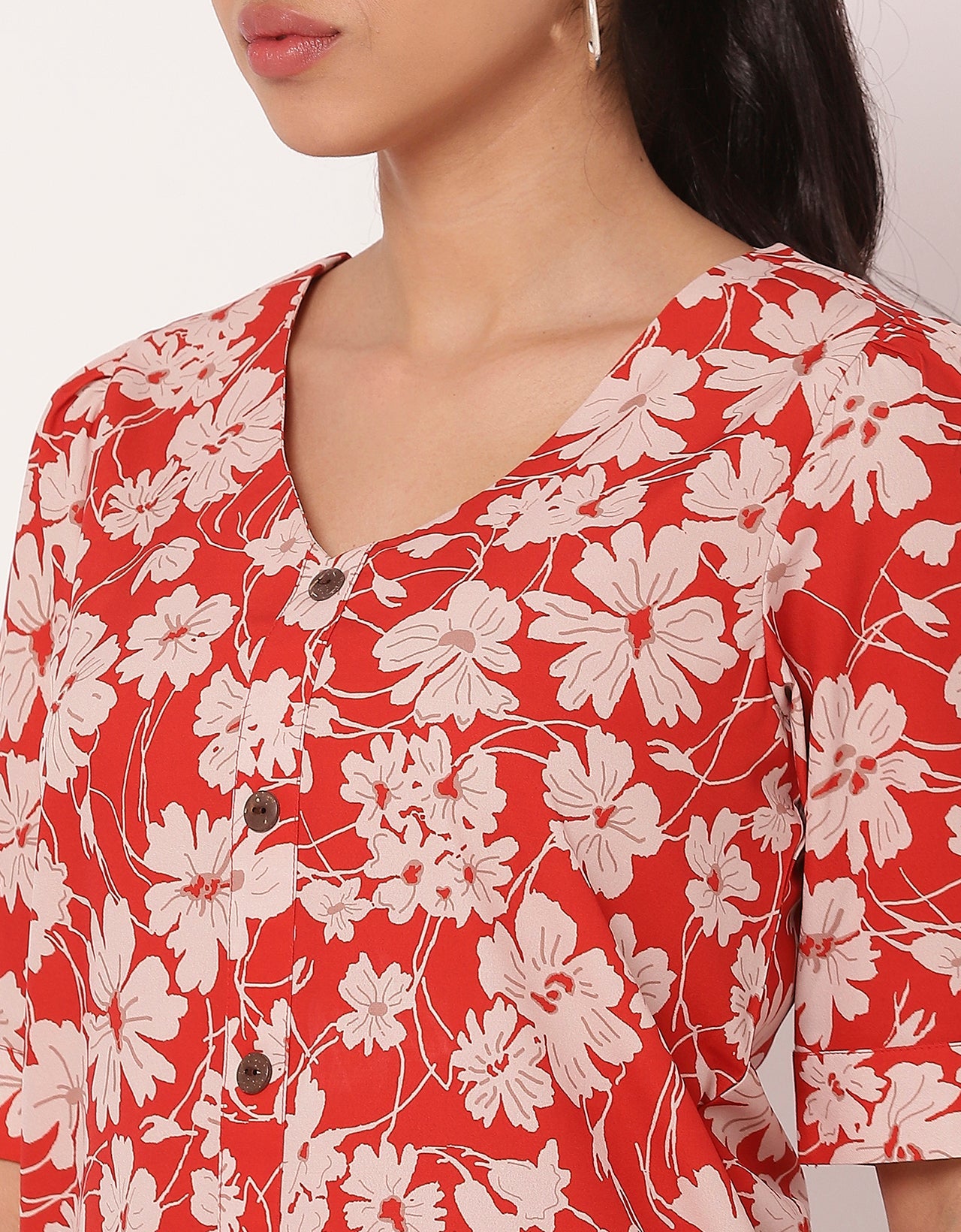 Printed Short Sleeve Top