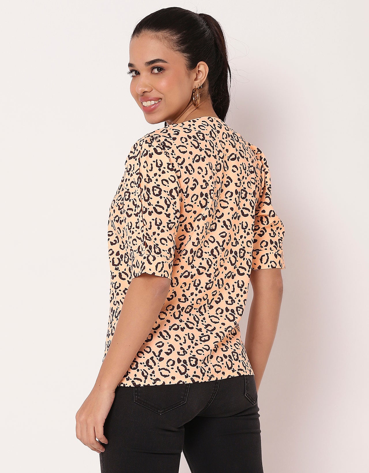 Printed Short Sleeve Top