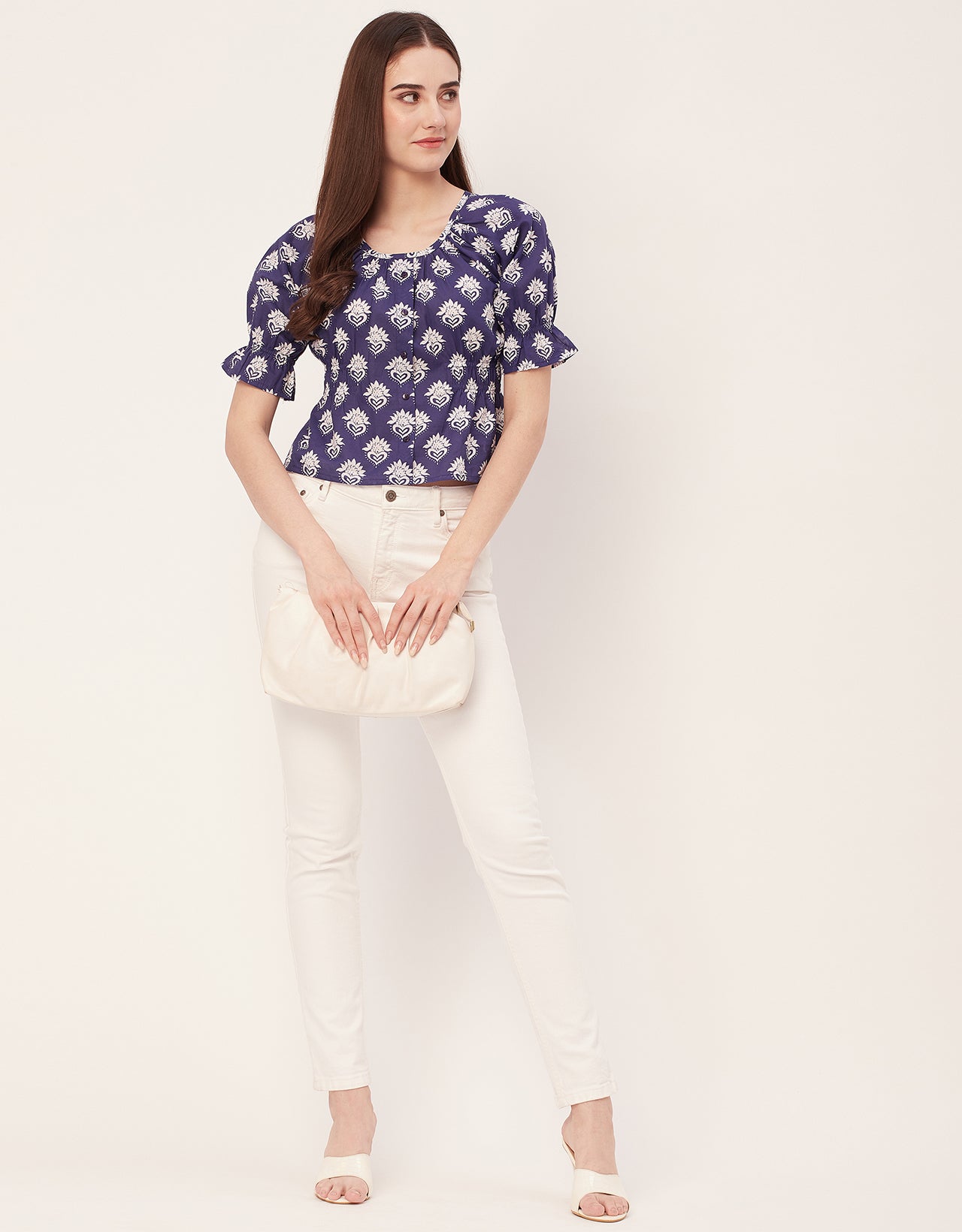 Cinched Waist Retro Top