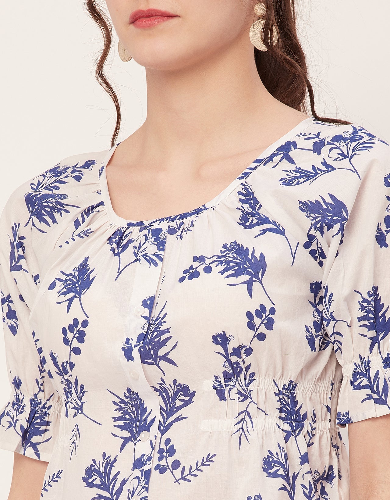 Cinched Waist Retro Top