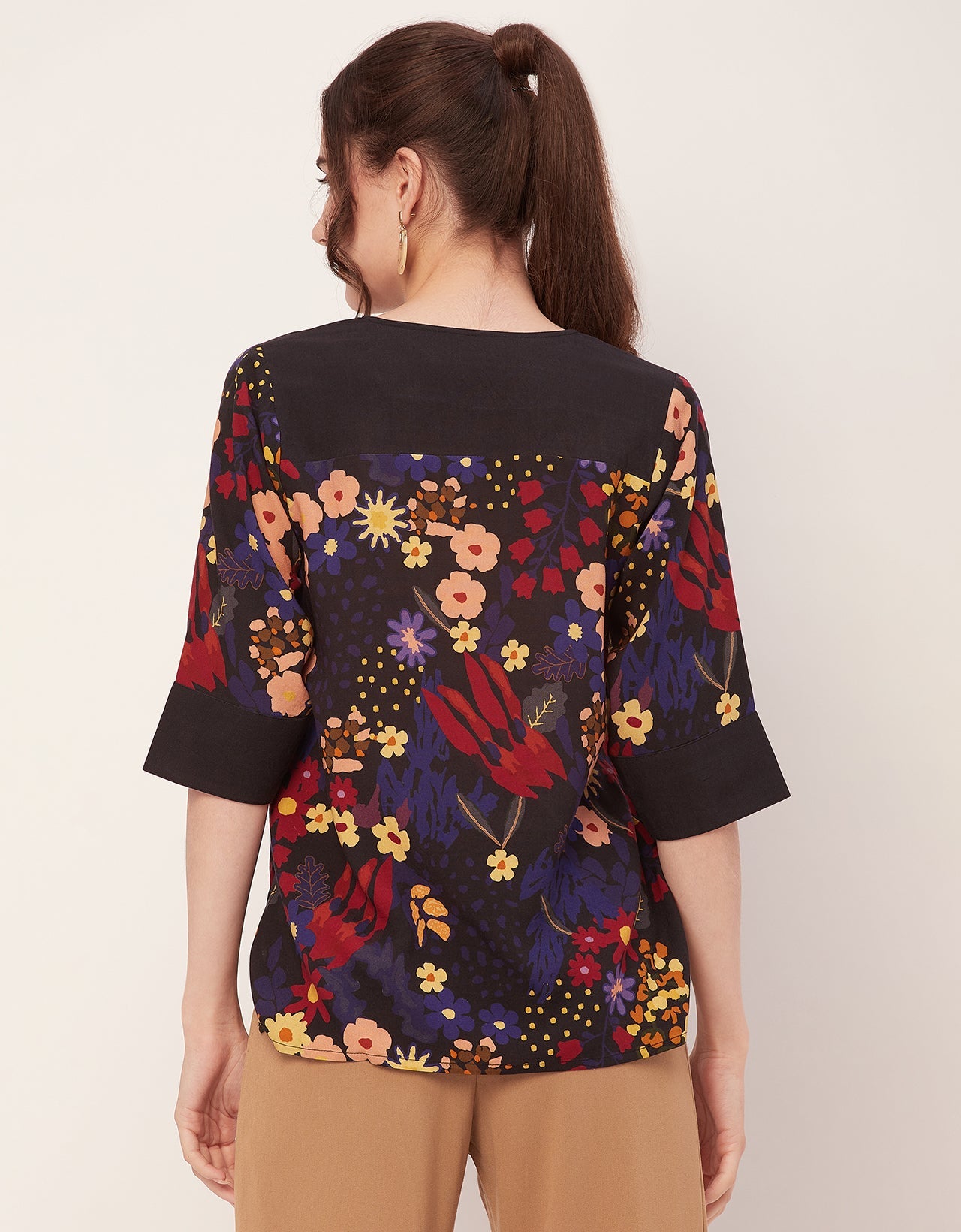 Quarter Sleeve High Low