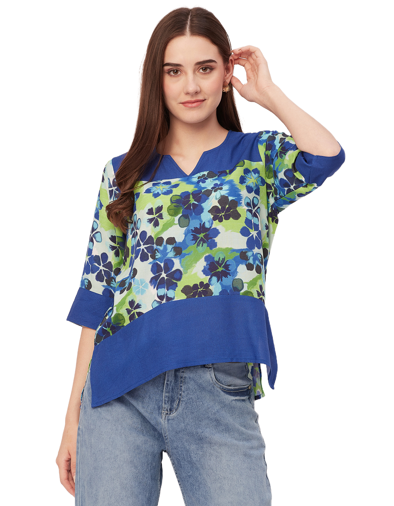 Quarter Sleeve High Low