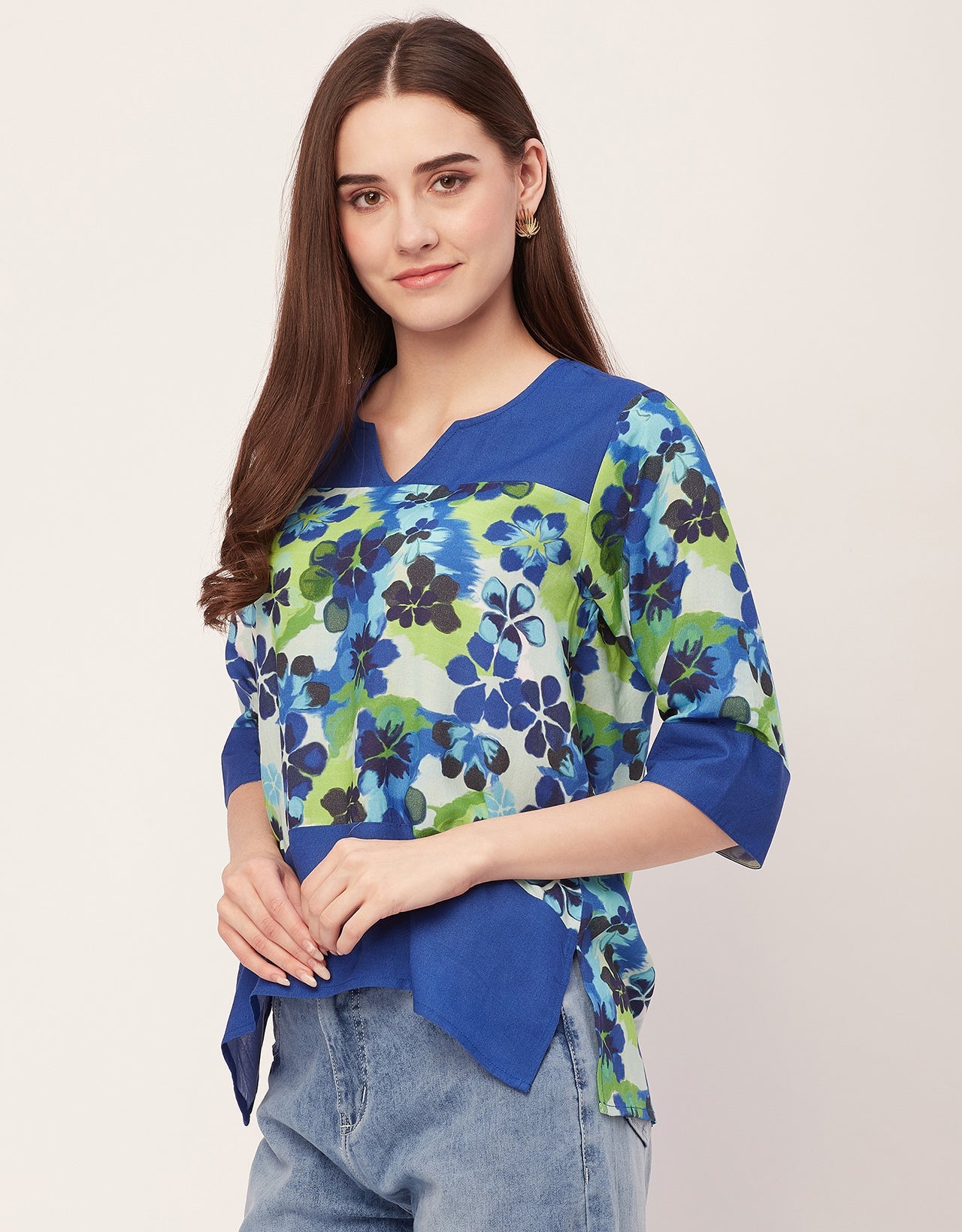 Quarter Sleeve High Low