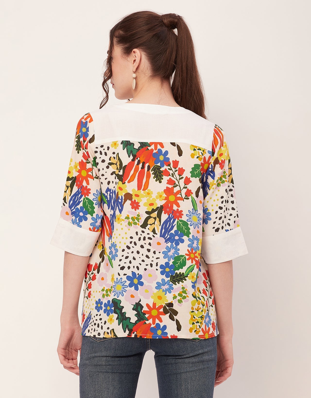 Quarter Sleeve High Low