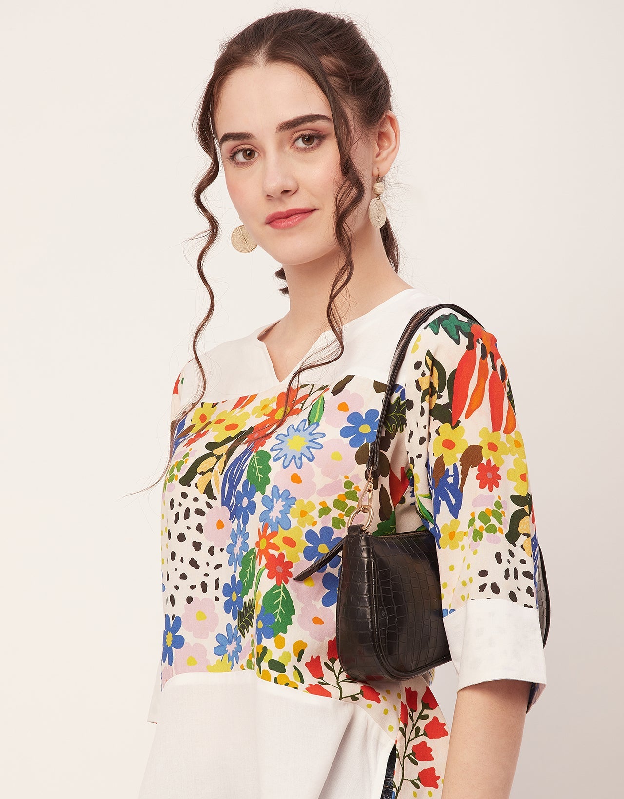 Quarter Sleeve High Low