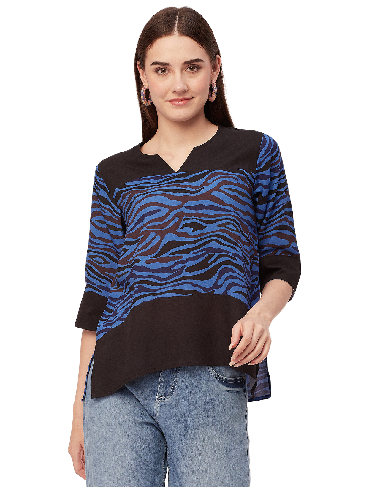 Quarter Sleeve High Low