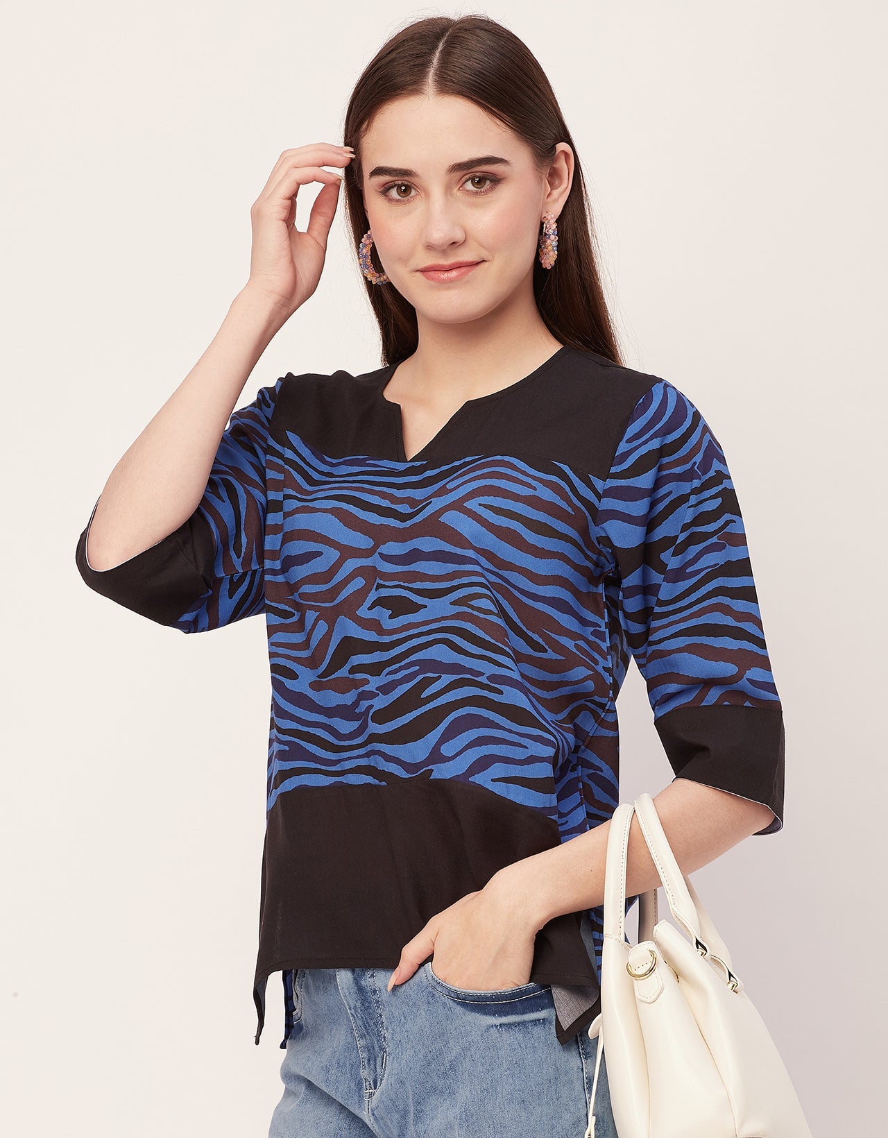 Quarter Sleeve High Low