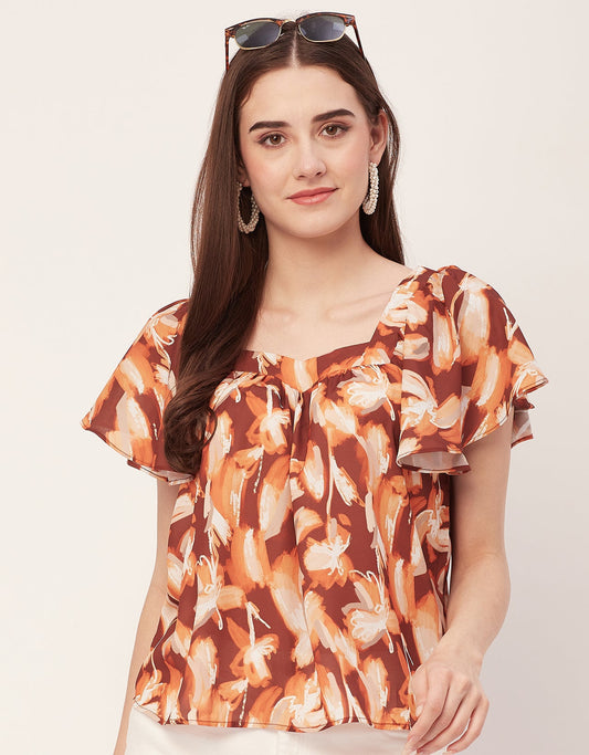 Sweetheart Neck Flutter