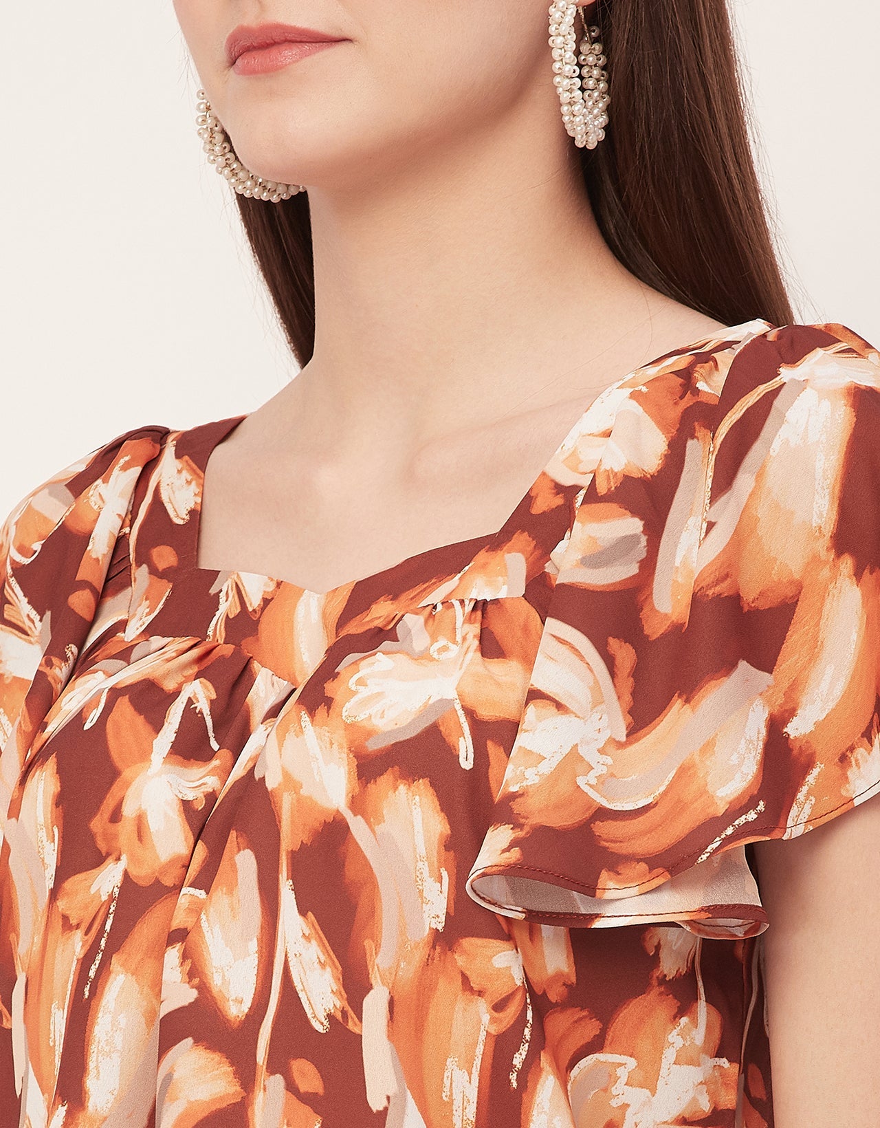 Sweetheart Neck Flutter