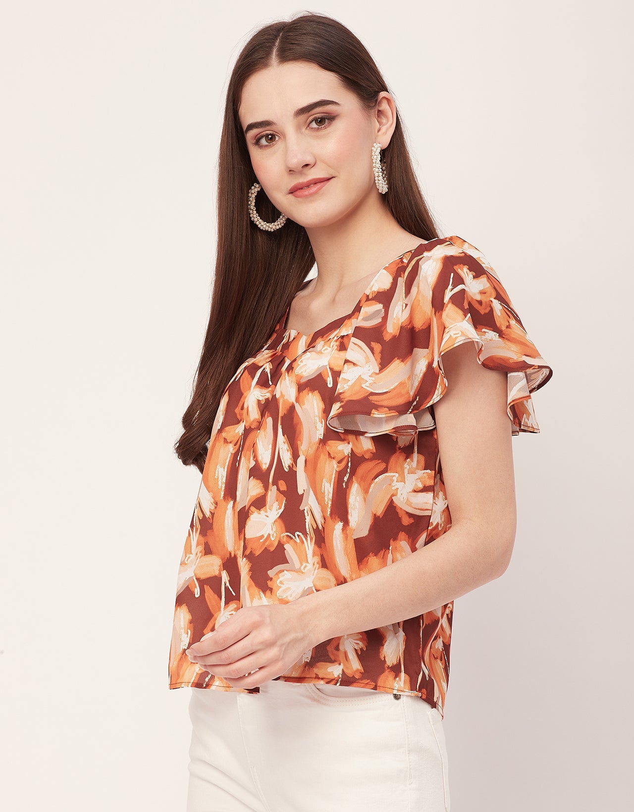 Sweetheart Neck Flutter