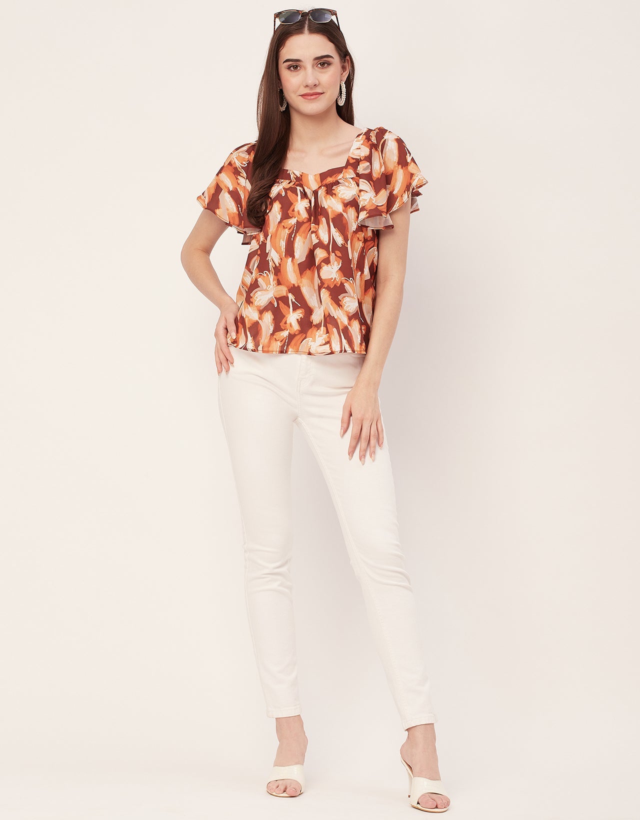 Sweetheart Neck Flutter